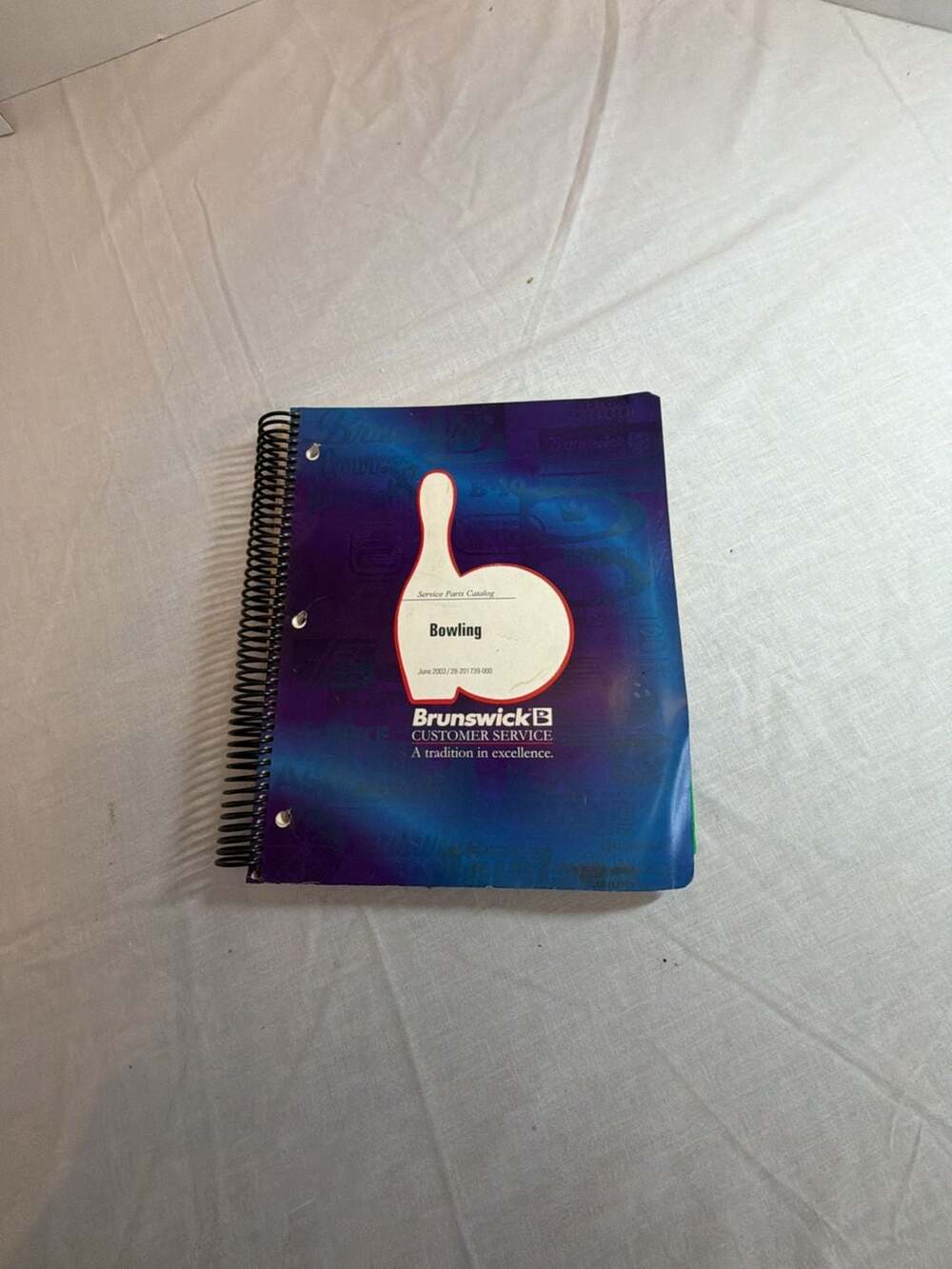 Vintage 2003 Brunswick Bowling Service Parts Catalog Manual